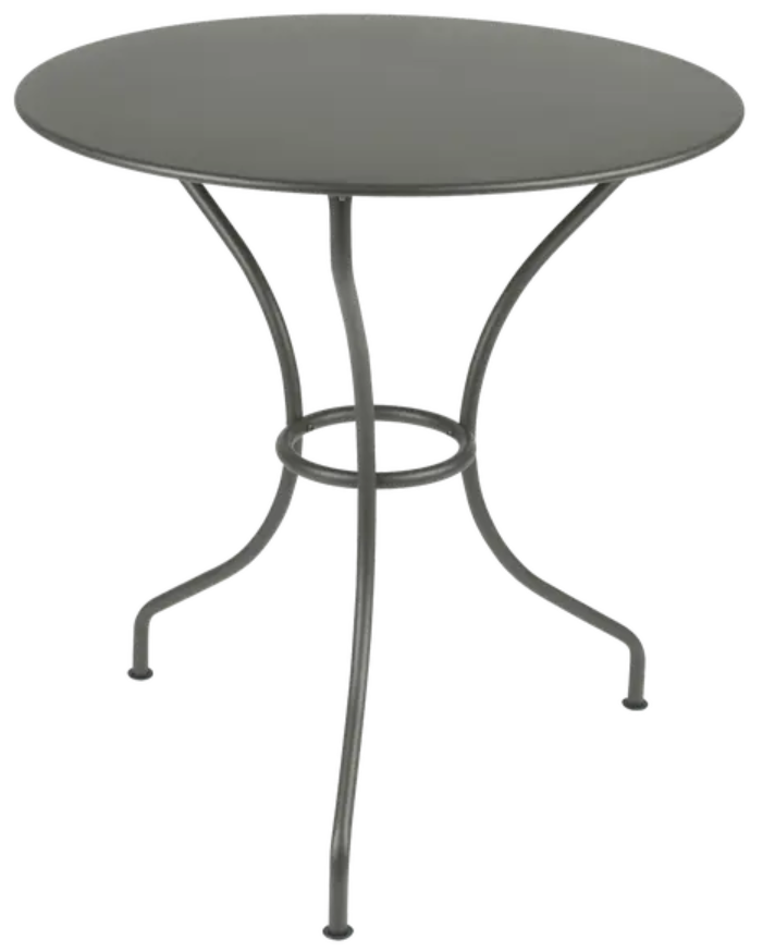 Load image into Gallery viewer, Fermob OPÉRA+ outdoor metal table with a 67 cm diameter, suitable for patio or restaurant outdoor seating.