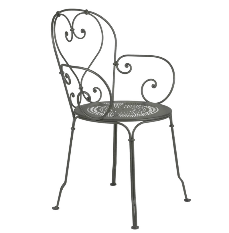Load image into Gallery viewer, Rosemary 1900 Lounge Armchair by Fermob, outdoor patio lounge chair with a stylish design and comfortable seating.