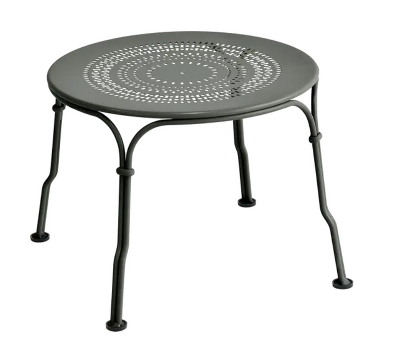 Load image into Gallery viewer, Fermob 1900 low metal table with a 45 cm diameter, featuring a round design and modern outdoor furniture style.