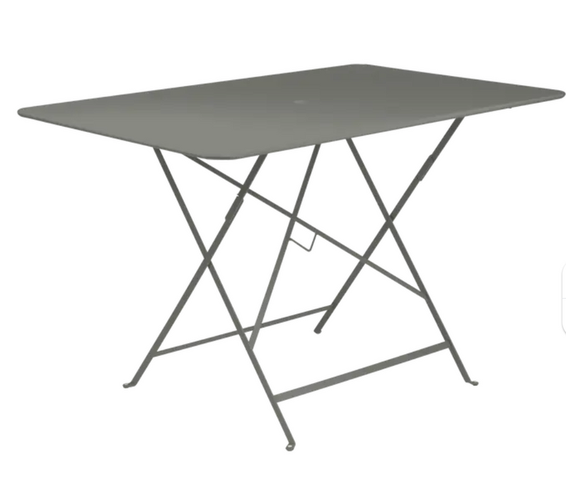 Load image into Gallery viewer, Fermob Rosemary Bistro Table 117 x 77 cm foldable outdoor metal table for patio or garden use.