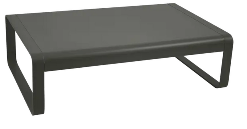 Load image into Gallery viewer, Fermob Bellevie low lounge table in metal, 103x75 cm, outdoor coffee table with a sleek, modern design and metal finish.
