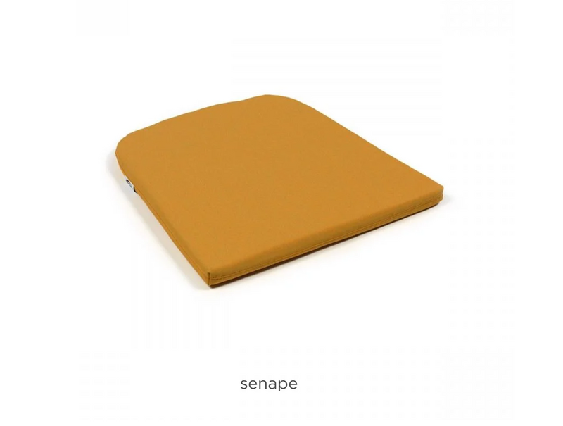 Load image into Gallery viewer, Nardi net chair cushion in senape color, designed for Nardi patio chairs, providing comfort and support with breathable mesh fabric.
