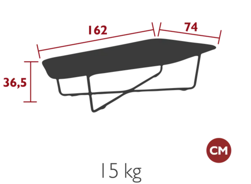 Load image into Gallery viewer, Fermob Ultrasofa metal low table with a 162 x 74 cm rectangular design, outdoor furniture for patio or garden.
