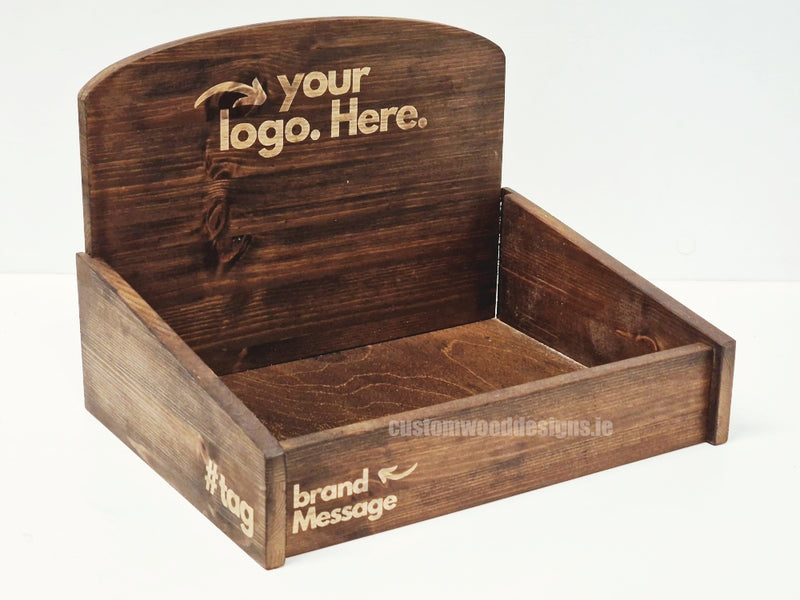 Load image into Gallery viewer, Countertop Display Unit AP1 Dark Pine - Custom Wood Designs