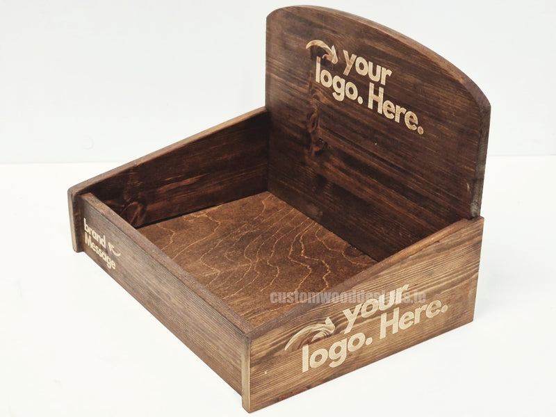 Load image into Gallery viewer, Countertop Display Unit AP1 Dark Pine - Custom Wood Designs