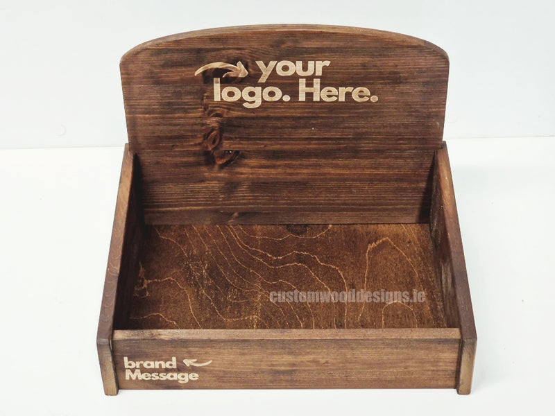 Load image into Gallery viewer, Countertop Display Unit AP1 Dark Pine - Custom Wood Designs