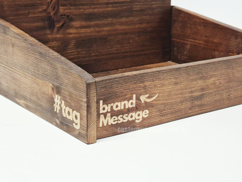 Load image into Gallery viewer, Countertop Display Unit AP1 Dark Pine - Custom Wood Designs