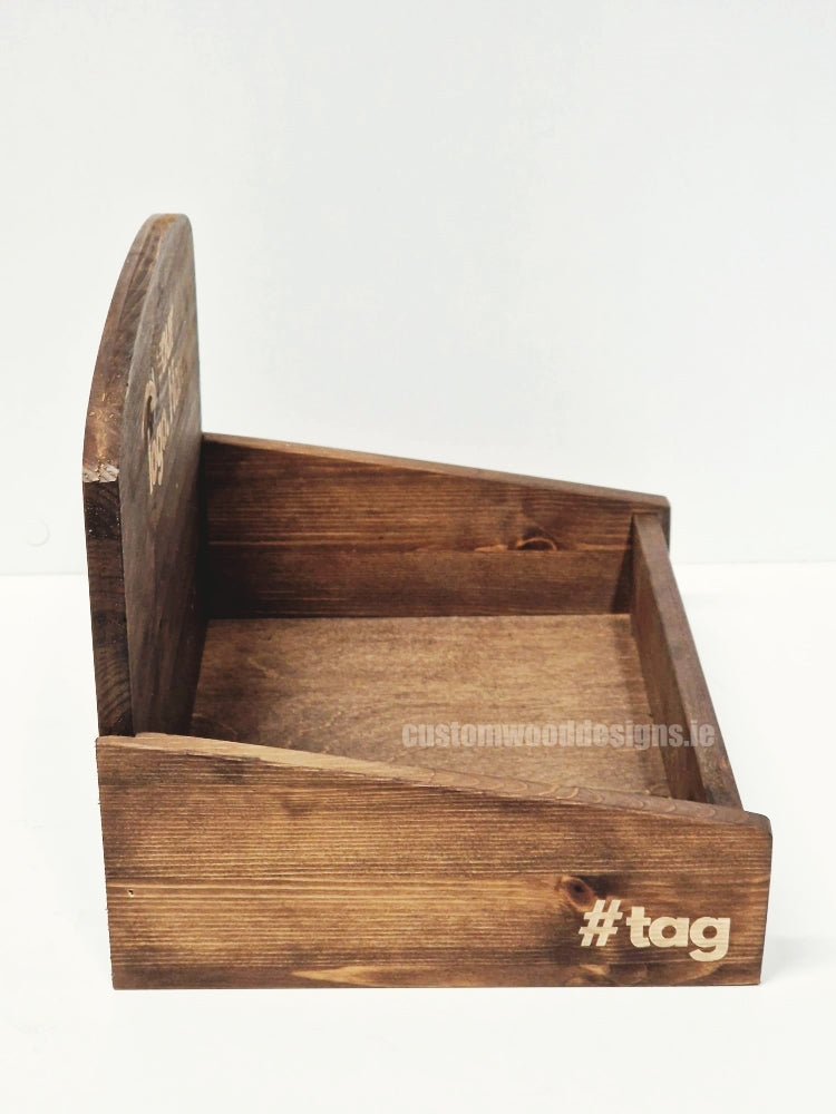 Load image into Gallery viewer, Countertop Display Unit AP1 Dark Pine - Custom Wood Designs