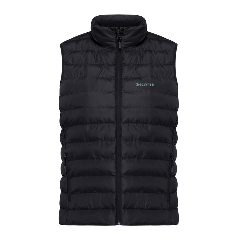 Load image into Gallery viewer, Mer women recycled polyester bodywarmer by iqoniq, showcasing the textile with a close-up view of the fabric and design details.