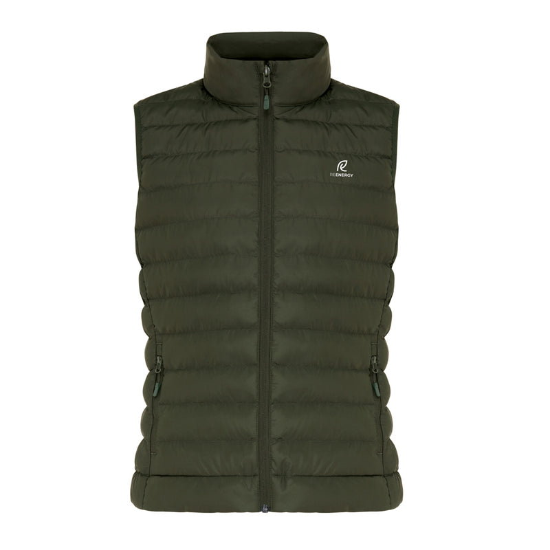 Load image into Gallery viewer, Mer women's recycled polyester bodywarmer from iqoniq, lightweight textile with a sleek design and front zipper closure.