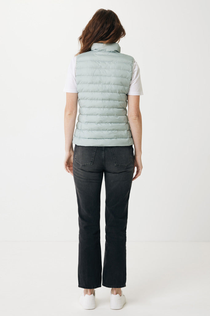 Load image into Gallery viewer, Mer women recycled polyester bodywarmer by iqoniq, lightweight textile with a sleek design, perfect for layering and outdoor wear.