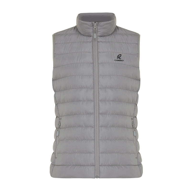 Load image into Gallery viewer, Mer women recycled polyester bodywarmer by iqoniq, lightweight textile with a sleek design and padded filling for warmth.