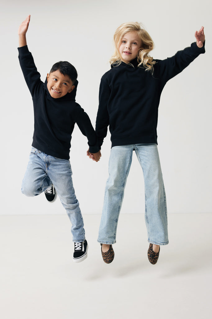 Load image into Gallery viewer, Kids recycled cotton hoodie with sidepockets - Custom Wood Designs