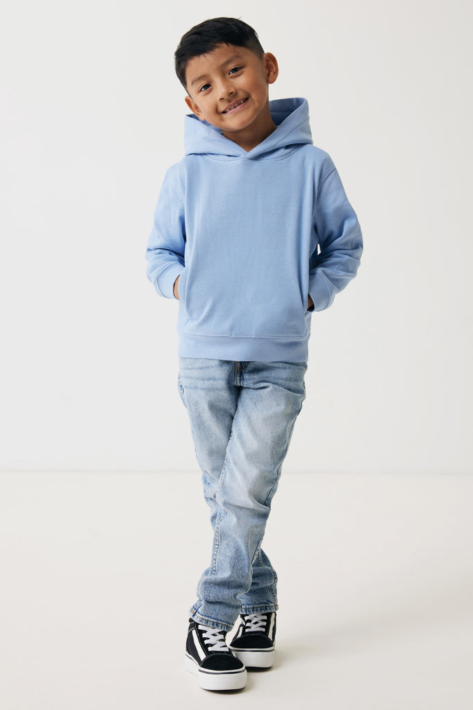 Load image into Gallery viewer, Kids recycled cotton hoodie with sidepockets