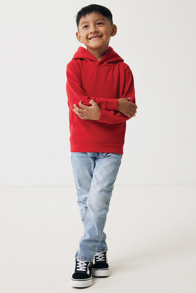 Load image into Gallery viewer, Kids recycled cotton hoodie with sidepockets