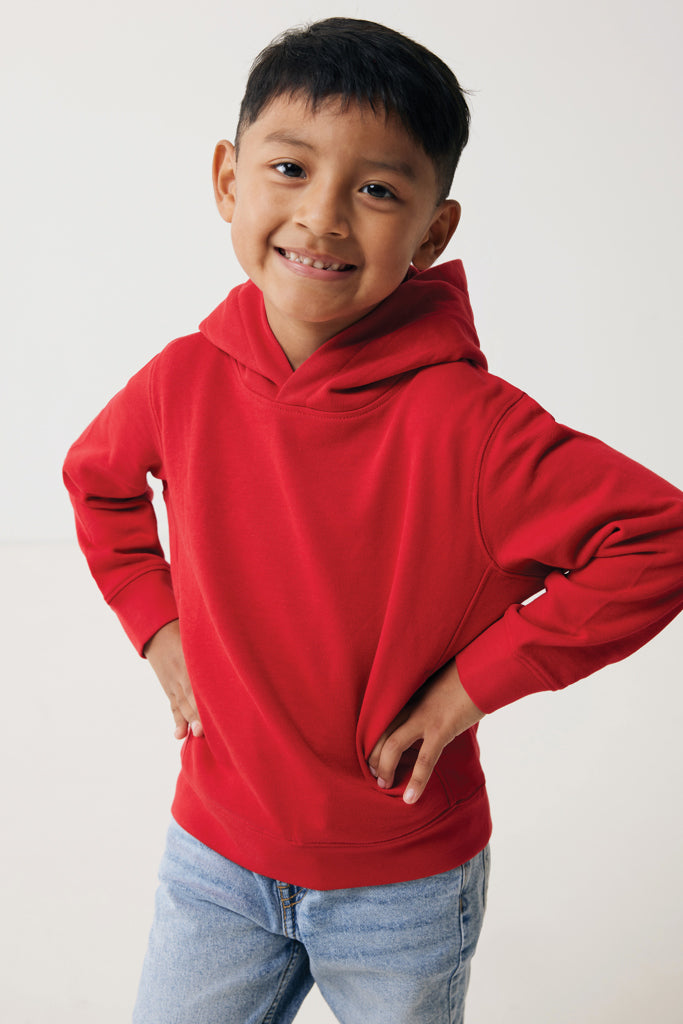 Load image into Gallery viewer, Kids recycled cotton hoodie with sidepockets