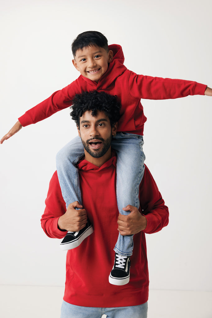 Load image into Gallery viewer, Kids recycled cotton hoodie with sidepockets