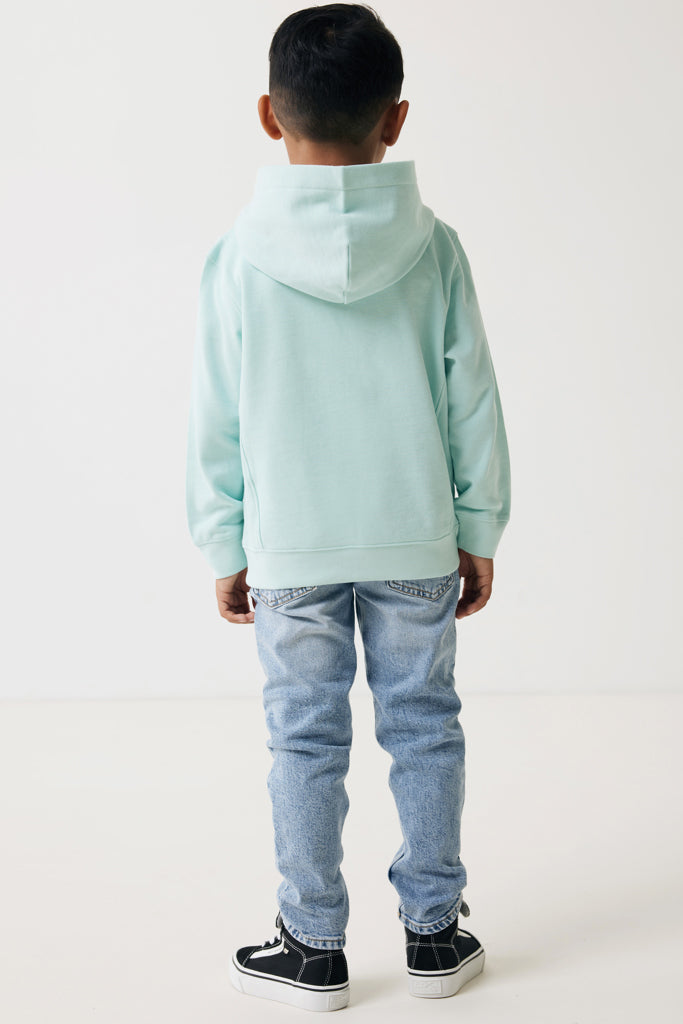 Load image into Gallery viewer, Kids recycled cotton hoodie with sidepockets