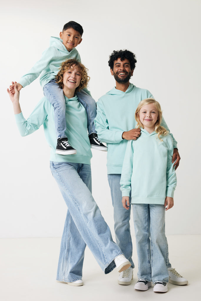 Load image into Gallery viewer, Kids recycled cotton hoodie with sidepockets