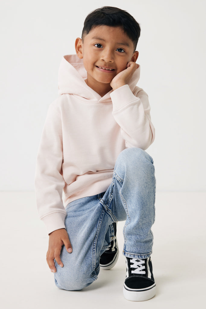 Load image into Gallery viewer, Kids recycled cotton hoodie with sidepockets