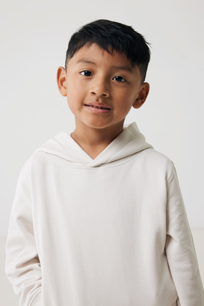 Load image into Gallery viewer, Kids recycled cotton hoodie with sidepockets