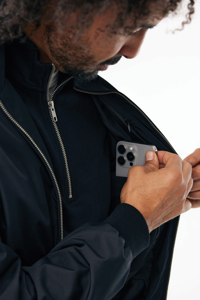 Load image into Gallery viewer, iqoniq Odin recycled polyester urban jacket, lightweight textile with a modern design, shown in a front view.