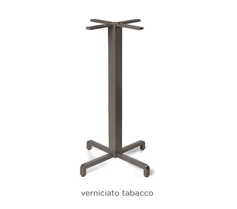 Load image into Gallery viewer, Nardi Base Fiore high table leg for restaurant outdoor use, featuring a sturdy tobacco-colored Nardi base table leg.