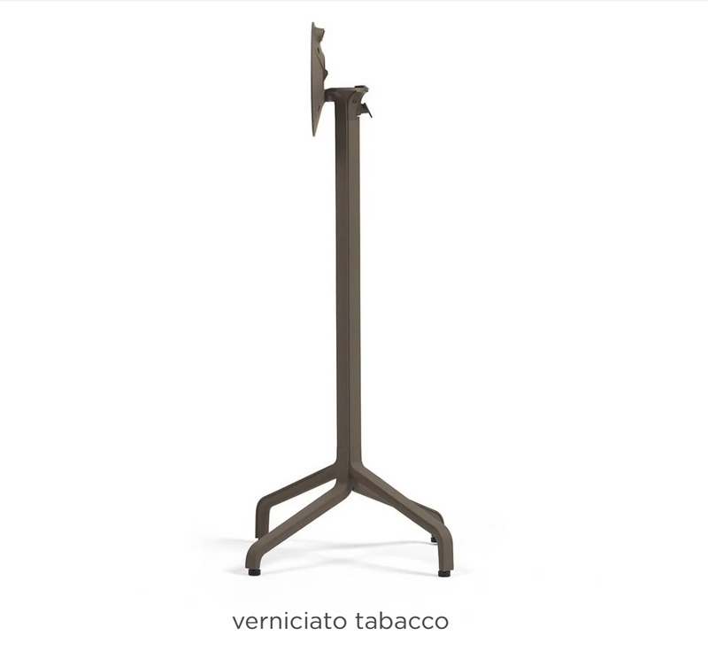 Load image into Gallery viewer, Nardi Base Frasca High Folding table base with handle, designed for outdoor Nardi furniture in tobacco color.
