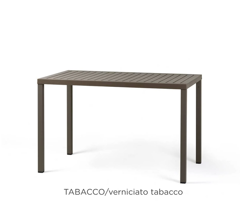 Load image into Gallery viewer, Nardi Cube 120x70 outdoor contract table in tabacco color, suitable for restaurant or outdoor dining settings.