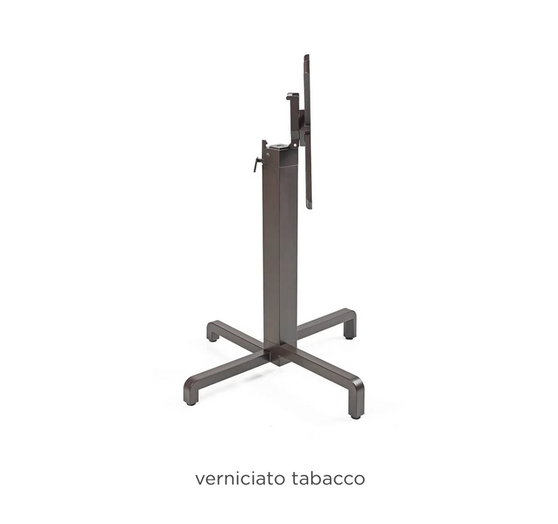 Load image into Gallery viewer, Nardi Base Ibisco folding table with tobacco-colored legs, outdoor-ready design, perfect for patio or garden use.