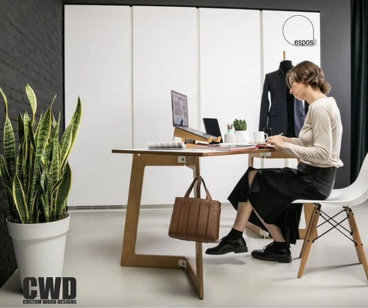 Scrivania White Large Exclusive - Custom Wood Designs