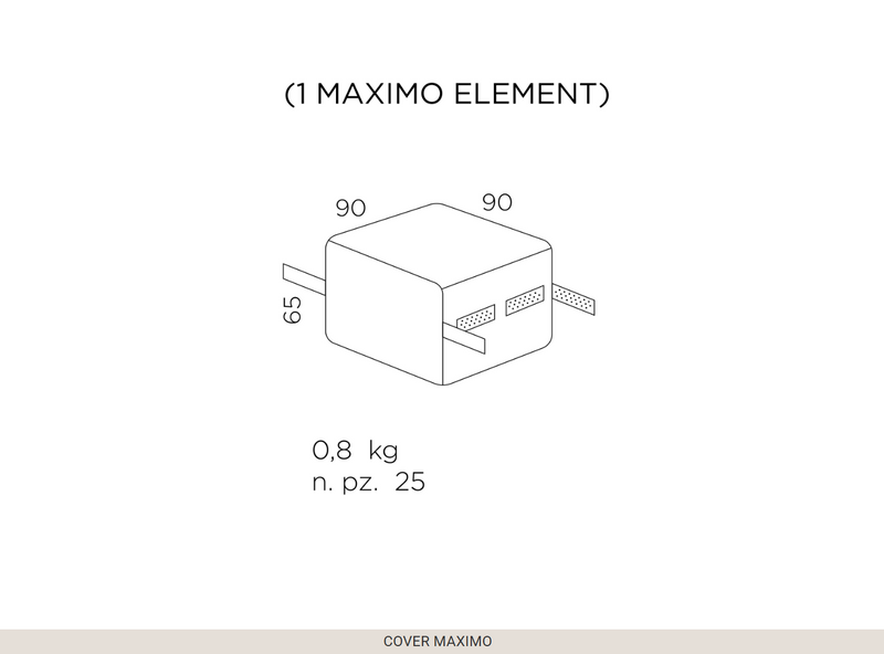 Load image into Gallery viewer, Nardi Cover Maximo outdoor furniture cover for sofa, weather-resistant fabric, protecting Nardi outdoor furniture in Dublin.