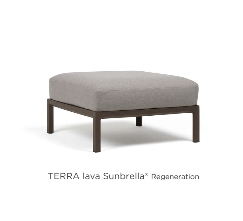 Load image into Gallery viewer, Nardi Maximo Pouf modular seating element, outdoor TerraLavanarda style footstool for outdoor sofa and luxury furniture setup