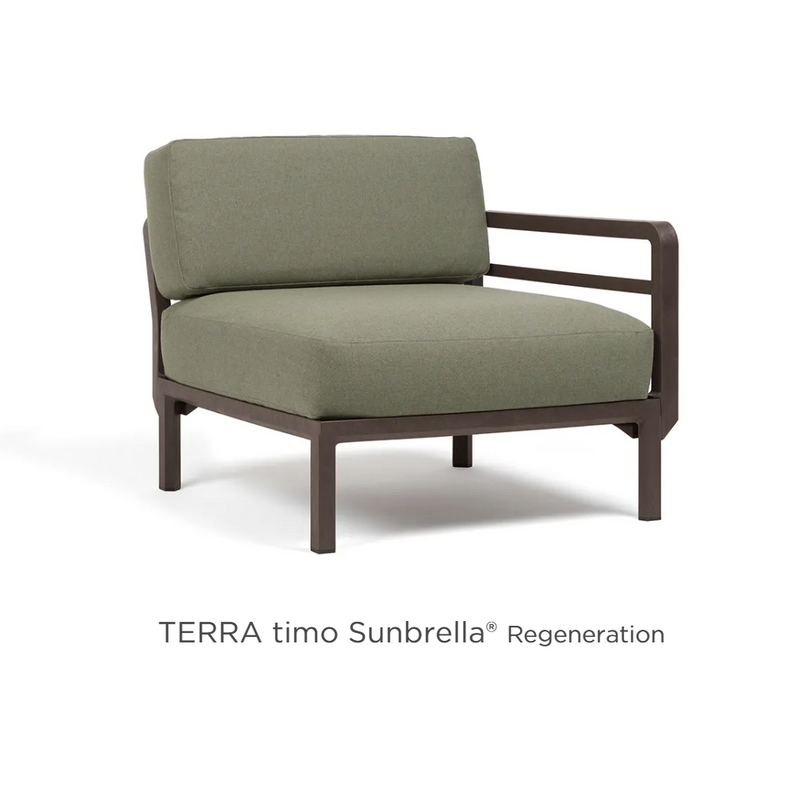 Load image into Gallery viewer, Nardi Maximo modular end sofa with left and right armrests, outdoor luxury furniture with sunbrella fabric in Ireland setting