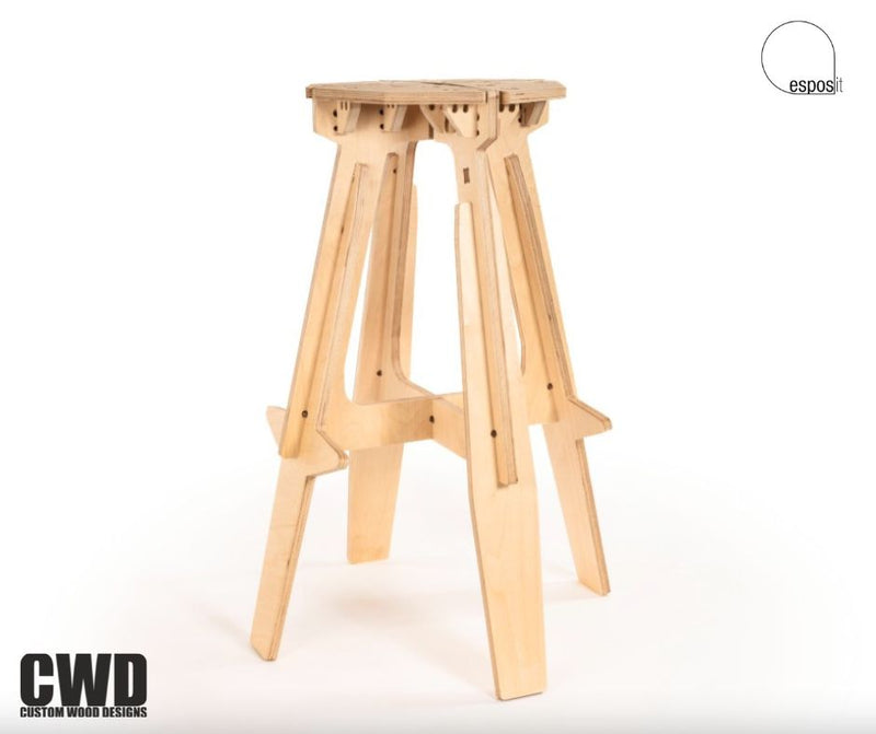Load image into Gallery viewer, The Mill Bar Stool - Custom Wood Designs