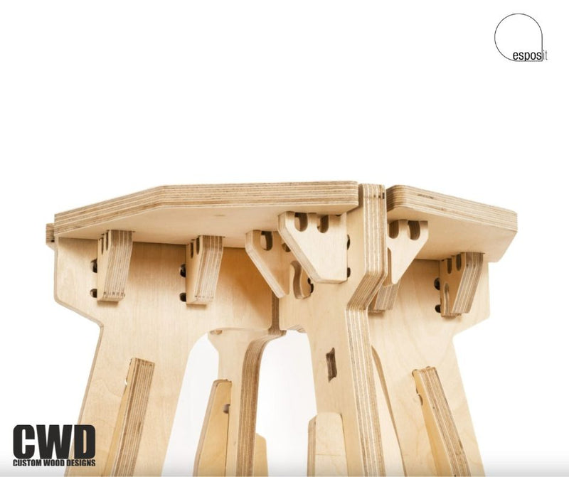 Load image into Gallery viewer, The Mill Bar Stool - Custom Wood Designs