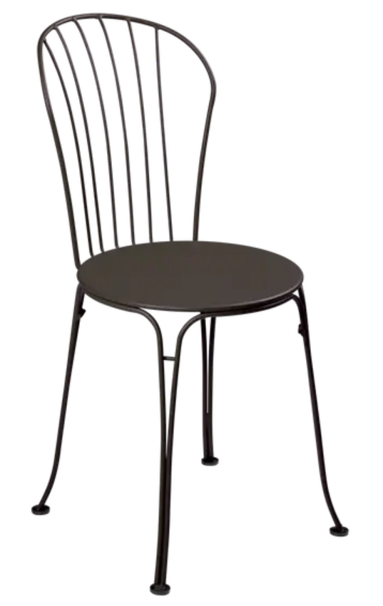 Load image into Gallery viewer, Fermob OPÉRA+ outdoor metal chair with curved seat and backrest, suitable for patio or restaurant outdoor seating.