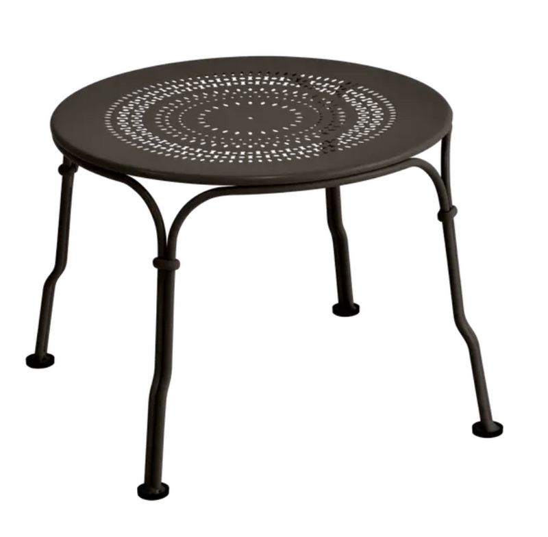 Load image into Gallery viewer, Fermob 1900 low metal table with 45 cm diameter, featuring a sleek round design and modern style.