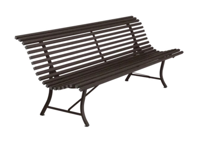 Load image into Gallery viewer, Fermob Louisiane 200cm outdoor folding bench with four-seater metal garden seating for patio or backyard use