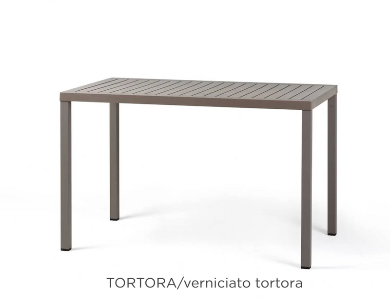 Load image into Gallery viewer, Nardi Cube 120x70 outdoor contract table in tortora color, showing sturdy restaurant furniture suitable for outdoor use.