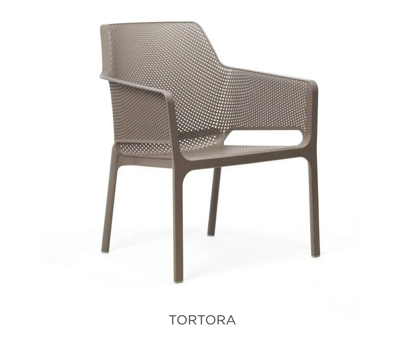 Load image into Gallery viewer, Nardi Net Relax outdoor chair in tortora color with a woven net design, ideal for comfortable outdoor seating.