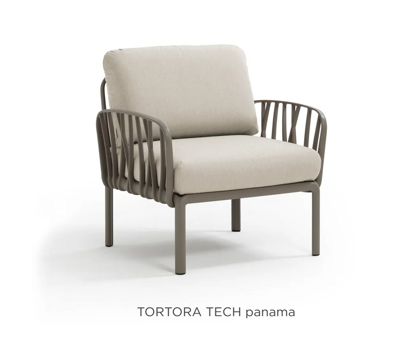 Load image into Gallery viewer, Nardi Komodo outdoor modular armchair from Custom Wood Designs, part of the outdoor sofa collection, shown in a modern patio setting.