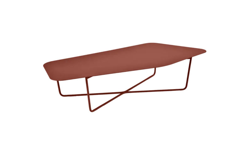 Load image into Gallery viewer, Fermob Ultrasofa low metal outdoor table, 162x74 cm, with sleek design ideal for outdoor patios and terrace settings.