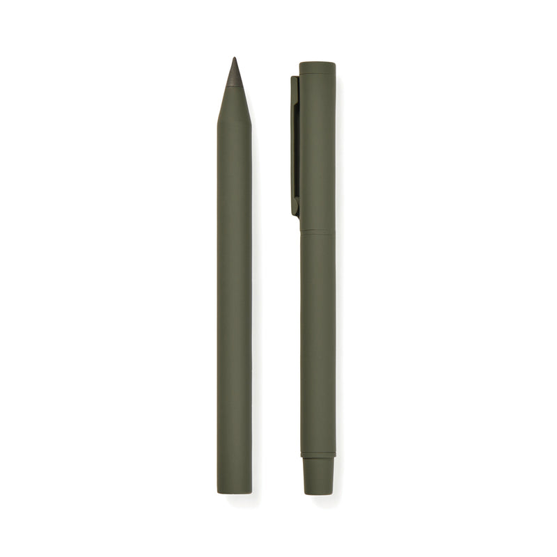 Load image into Gallery viewer, Vinga Baltimore RCS pen set featuring sleek writing instruments with black and silver finishes, ideal for professional use.