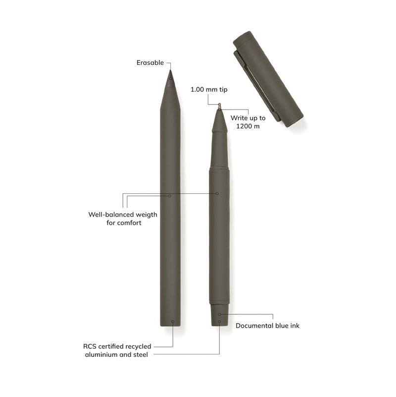 Load image into Gallery viewer, Vinga Baltimore RCS pen set featuring multiple sleek writing instruments with silver accents and smooth ink flow.