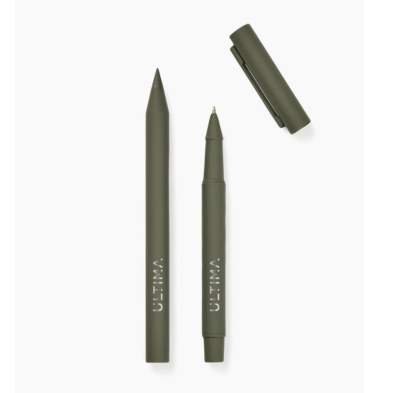 Load image into Gallery viewer, Vinga Baltimore RCS pen set featuring sleek writing instruments with silver accents and black barrels.