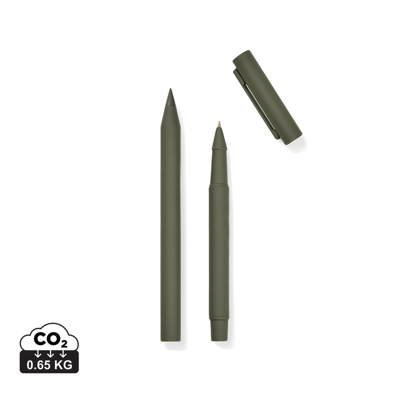 Load image into Gallery viewer, Vinga Baltimore RCS pen set with sleek black and silver pens, perfect for writing and Office use, displayed on a white background.