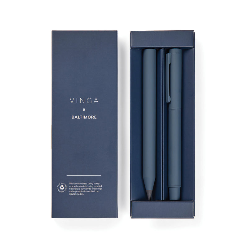 Load image into Gallery viewer, Vinga Baltimore RCS pen set, a collection of stylish writing instruments with sleek design and polished finishes.