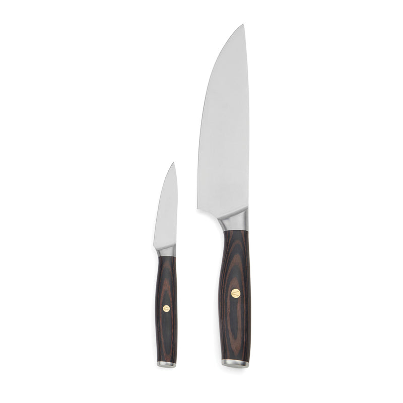 Load image into Gallery viewer, Tara steel chef's set - Custom Wood Designs