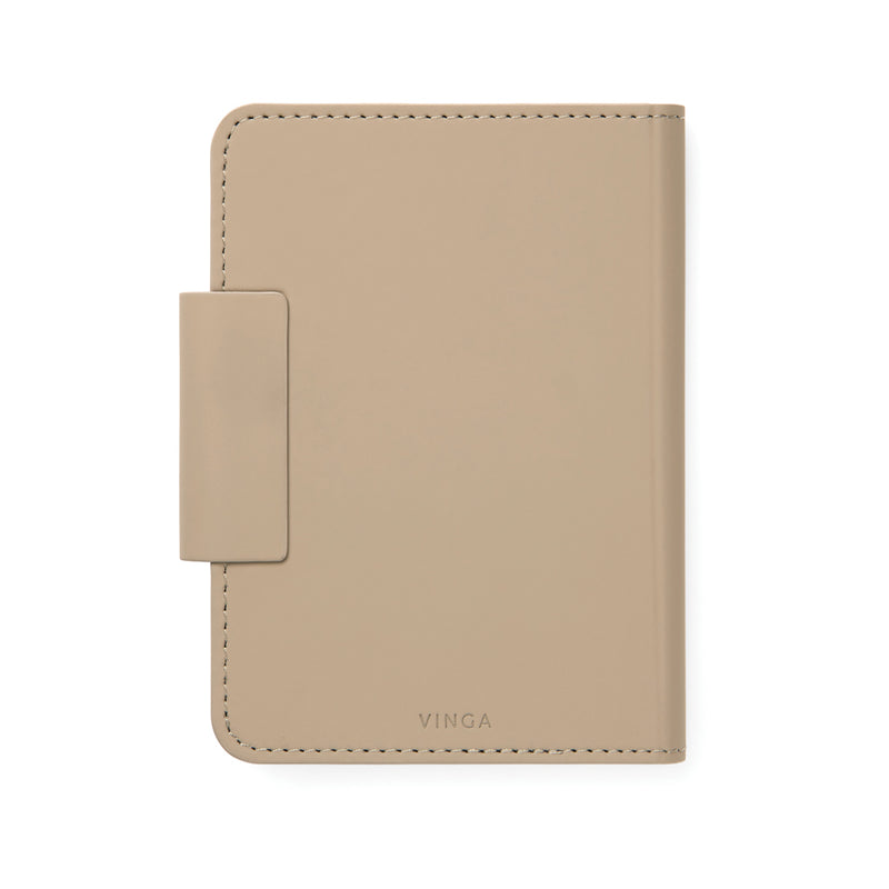 Load image into Gallery viewer, Vinga Baltimore RCS passport cover with finder, designed for phone and tablet accessories, featuring a sleek black finish.